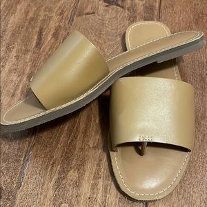 COPY - Madewell The Boardwalk Post Slide Sandal in Leather